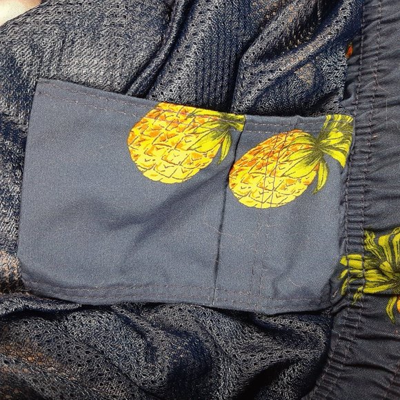 NWT Old Navy Pineapple Print Swim Shorts Size XL - Picture 6 of 9